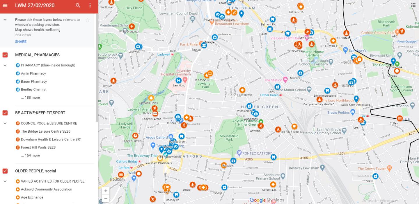 Lewisham wellbeing map offers online guide to wealth of health and ...